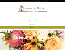 Tablet Screenshot of bloomingbudsflowers.com